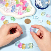 SOFPLATE 100Pcs Transparent Acrylic Beads TACR-SP0001-24-3