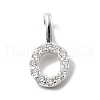 925 Sterling Silver with Cubic Zirconia Charms STER-Q004-01O-S-1