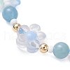 Natural Quartz Beads Braided Bead Bracelets BJEW-MZ00167-04-3