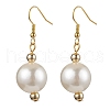 Round Acrylic Imitation Pearl Beads Necklace & Dangle Earring Sets for Women SJEW-JS01304-6