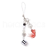 2Pcs Acrylic Gemtone Plastic Phone Hand Strap Chains HJEW-JM03025-3