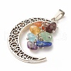 Natural Mixed Stone Pendants PALLOY-JF01487-3