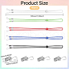 CHGCRAFT Polyester & Iron Cross Stitch Side Clips FIND-CA0009-56-2
