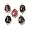Natural Rhodonite Faceted Connector Charms G-K347-11G-20-1