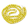 Electroplate Glass Beads Strands EGLA-N002-13-A10-2