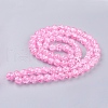 Spray Painted Crackle Glass Beads Strands CCG-Q001-10mm-02-2