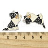 Rack Plating Alloy Enamel Pendants ENAM-Z014-01P-010-3