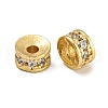 Rack Plating Brass Micro Pave Cubic Zirconia Beads KK-U030-29G-01-1