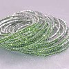 Brass Rhinestone Tennis Bracelets WG6EB7A-06-1