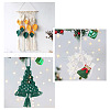 Crafans 3Pcs 3 Style Christmas Theme Cotton Weave Pendant Decorations HJEW-CF0001-13-6