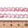 Electroplate Bicone Glass Beads Strands EGLA-T021-6mm-16-02-4