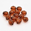 Faceted Transparent Acrylic Round Beads DB8MMC07-1