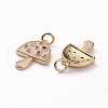 Brass Micro Pave Colorful Cubic Zirconia Pendants KK-C100-09G-3
