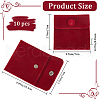 Beebeecraft Square Velvet Jewelry Bags TP-BBC0001-05A-2