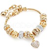 Heart Alloy with Crystal Rhinestone Charm Bracelets FS-WG8E942-01-4