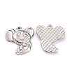 Non-Tarnish 304 Stainless Steel Pendants STAS-O145-38P-2