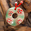 Retro Ethnic Porcelain Pendant Adjustable Polyester Cord Necklaces for Women FS-WGD020A-11-1