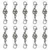 Alloy Crystal Rhinestone Magnetic Clasps ALRI-YW0001-11B-1