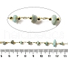 Handmade Natural Amazonite Chip Beaded Chains CHC-F020-10G-06-2