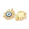 Rack Plating Brass Micro Pave Cubic Zirconia Pendants KK-H486-22G-01-2