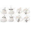 Glass Pearl & Shell Pendant PALLOY-GO00021-1