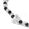 2Pcs Glass Beads Stretch Bracelets for Women BJEW-JB11395-4