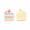 Alloy Enamel Pendants ENAM-R058-05-2