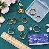 SUNNYCLUE 12Pcs 12 Styles 304 Stainless Steel Grooved Finger Ring Settings RJEW-SC0001-03-4