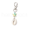 Natural Cowrie Shell Pendant Decorations HJEW-JM03313-4