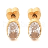 304 Stainless Steel Rhinestone Stud Earrings for Women EJEW-M068-03G-3