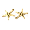 Ion Plating(IP) 304 Stainless Steel Pendants STAS-L020-021G-2