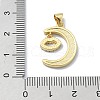 Brass Micro Pave Clear Cubic Zirconia Pendants KK-A221-18E-G-3