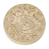 Christmas Series Wax Seal Brass Stamp Head AJEW-M037-01G-08-2