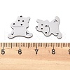 201 Stainless Steel Charms STAS-V001-04-3