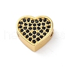 Brass Cubic Zirconia Beads KK-S510-41G-01-1
