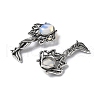 Angel Brass Opalite Pendants KK-D361-02AS-20-2