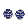Stripe Pattern Polymer Clay Rhinestone Beads CLAY-NH0001-01J-1
