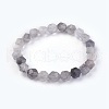 Natural Cloudy Quartz Stretch Bracelets BJEW-JB03950-05-1