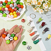 SOFPLATE DIY Sports Ball Keychain Making Kit DIY-SP0001-48-3