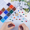 SOFPLATE 300Pcs 15 Styles Glass Beads Strands GLAA-SP0001-20-3