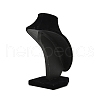 MDF Covered with Velveteen Bust Shaped Necklace Display Stands ODIS-S015-01A-3