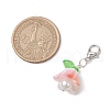 Campanula Acrylic Pendant Decorations HJEW-JM02770-3