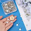 SOFPLATE 120Pcs Alloy Glue On Flat Pad Pendant Bails FIND-SP0001-88P-3