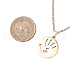 Mother's Day 304 Stainless Steel Pendant Necklace NJEW-TA00194-04-3