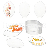 AHADERMAKER 20Pcs Acrylic Place Name Cards for Wedding AJEW-GA0006-39A-1