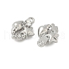 Alloy Rhinestone Pendants PALLOY-F316-02B-P-2