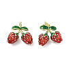 Brass Enamel Pendants KK-R229-07G-06-1
