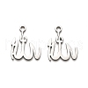Non-Tarnish 316 Surgical Stainless Steel Pendants STAS-H190-08P-1
