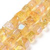 Electroplated Natural Quartz Beads Strands G-G767-02-12-1