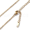 Ion Plating(IP) 304 Stainless Steel Cable Chain Necklace for Men Women NJEW-K245-025A-2